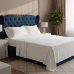 Juego De Sabanas Queen Size 200 Hilos 160 X 200 + 30 Hotel Blanco - Imagen 2