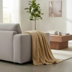 Manta Acanalada Estambul Picaso 1 1/2 Plazas 150x240 Liso 1 Kg Beige - Imagen 7