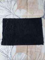 Alfombra De Baño Picaso Shaggy Rectangular 60x40 Cm Negro Rectangular - Imagen 4