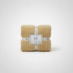 Manta Acanalada Estambul Picaso King 270 X 240 Liso Acanalado 1.8 Kg Beige - Imagen 10