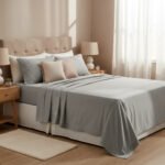 Juego De Sabanas 2½ Pl 600 H Premium Bordadas Gris Claro - Imagen 6