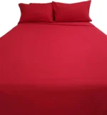 Juego De Sabanas Queen Size 200 Hilos 160 X 200 + 30 Hotel Rojo - Imagen 4