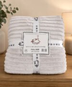 Manta Acanalada Estambul Picaso 2 1/2 Plazas 220x240 Liso Acanalado 1 Kg Gris Claro