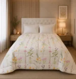 Acolchado Simil Plumon Picaso 600 H 2 1/2 Pl 220 X 240 Cm Jazmin Estampado