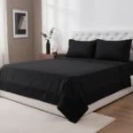Juego De Sabanas Queen Size 600 H Premium Bordadas Negro - Imagen 4