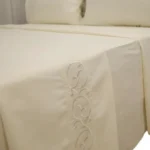 Juego De Sabanas Queen Size 600 H Premium Bordadas Natural - Imagen 9