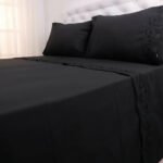 Juego De Sabanas Queen Size 600 H Premium Bordadas Negro - Imagen 6