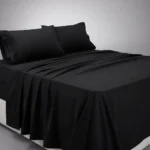 Juego De Sabanas 2½ Pl 600 H Premium Bordadas Negro - Imagen 6