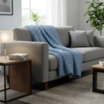 Manta Acanalada Estambul Picaso King 270 X 240 Liso Acanalado 1.8 Kg Celeste - Imagen 5