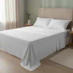 Juego De Sabanas Queen Size 200 Hilos 160 X 200 + 30 Hotel Blanco