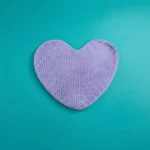 Alfombra De Baño Shaggy Antideslizante Absorbente Corazón Lila Corazón - Imagen 5