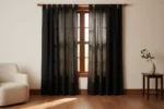 Cortina Tropical Larga Presillas Picaso 2 Paños 135x210 C/u