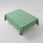 Mantel Picaso Cuadrille Picnic 250x155 Rectangular 80%aLG. Verde Cuadrillé - Imagen 6