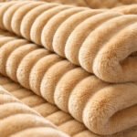 Manta Acanalada Estambul Picaso 1 1/2 Plazas 150x240 Liso 1 Kg Beige - Imagen 8