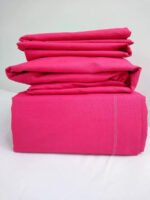 Juego De Sabanas Queen Size 200 Hilos 160 X 200 + 30 Hotel Fucsia - Imagen 3