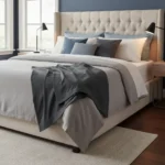 Juego De Sabanas Queen Size 200 Hilos 160 X 200 + 30 Hotel Gris Oscuro - Imagen 4