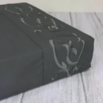 Juego De Sabanas 2½ Pl 600 H Premium Bordadas Gris Oscuro Liso - Imagen 3
