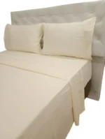 Juego De Sabanas Queen Size 600 H Premium Bordadas Natural - Imagen 10
