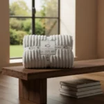 Manta Acanalada Estambul Picaso 2 1/2 Plazas 220x240 Liso Acanalado 1 Kg Gris Claro - Imagen 5