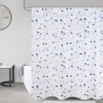 Cortina De Baño Picaso Teflón Estampado 180x180 C/ganchos Terrazo Estampada