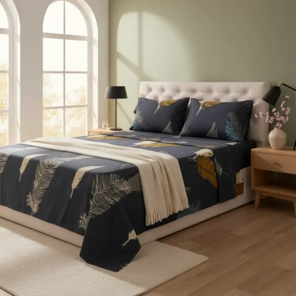 Juego De Sabanas Queen Size 200 Hilos 160 X 200 + 30 Hotel Lisa Estampado Animal Print