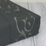 Juego De Sabanas Queen Size 600 H Premium Bordadas Gris Oscuro - Imagen 2