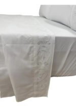 Juego De Sabanas 2½ Pl 600 H Premium Bordadas Blanco - Imagen 9