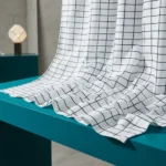 Cortina De Baño Picaso Teflón Estampado 180x180 C/ganchos Cuadro Blanco Estampada - Imagen 3