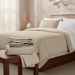 Juego De Sabanas Queen Size 200 Hilos 160 X 200 + 30 Hotel Beige - Imagen 2