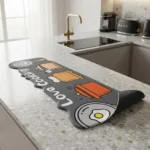 Set X2 Alfombra De Cocina 38x58 + 38x98 Antideslizante 98 M 38 M Ollas - Imagen 2