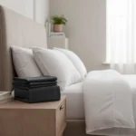 Juego De Sabanas Queen Size 200 Hilos 160 X 200 + 30 Hotel Gris Oscuro - Imagen 3