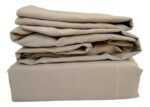 Juego De Sabanas Queen Size 200 Hilos 160 X 200 + 30 Hotel Beige - Imagen 3