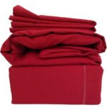 Juego De Sabanas Queen Size 200 Hilos 160 X 200 + 30 Hotel Rojo - Imagen 3
