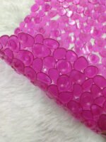 Alfombra De Baño Pvc Antideslizante Bañera Piedras 35x55 Fucsia - Imagen 2