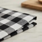 Set X6 Servilletas Picnic Picaso 80% Algodón 45x45 Negro Cuadrille Picnic - Imagen 4