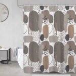 Cortina De Baño Picaso Teflón Estampado 180x180 C/ganchos Abstracto Estampada - Imagen 2