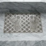 Alfombra De Ducha Pies Antideslizante Pvc Bañera 33x64 Gris Oscuro - Imagen 3