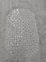 Alfombra De Baño Pvc Antideslizante Bañera Piedras 35x55 Blanco - Imagen 3