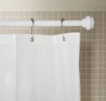 Protector De Cortina De Baño Grueso 100m 180x180 Antihongos Blanco Protector 100m