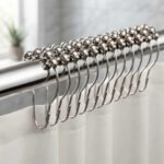 Ganchos Para Cortina De Baño Roller Acero Inoxidable Packx12 Acero Inoxidable