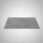 Alfombra De Baño Picaso Shaggy Rectangular 60x40 Cm Gris Claro Rectangular - Imagen 4