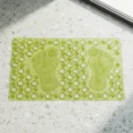 Alfombra De Ducha Pies Antideslizante Pvc Bañera 33x64 Verde