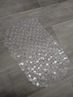 Alfombra De Baño Pvc Antideslizante Bañera Piedras 35x55 Transparente - Imagen 4
